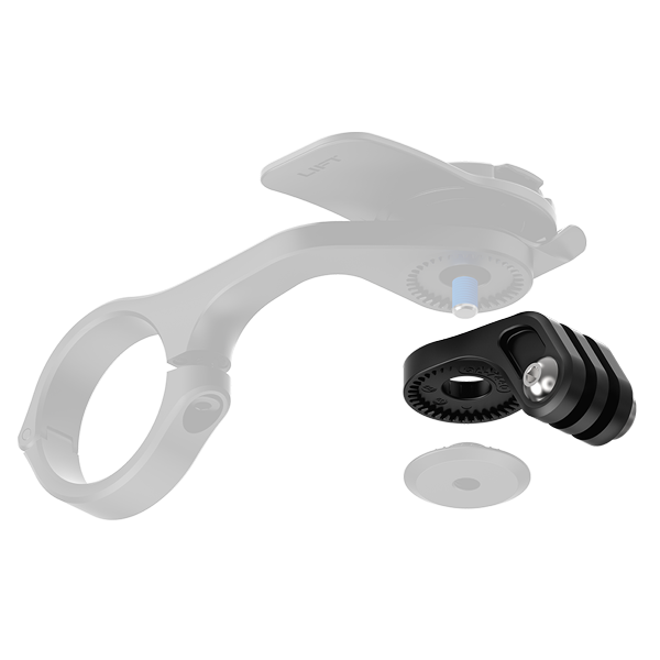 Lega di alluminio 17 millimetri Testa a sfera Adattatore Clip per Go Pro Hero 10 9 8 Macchina Fotografica Auto Staffa di Montaggio 1/4 Vite di Montaggio Base testa a sfera