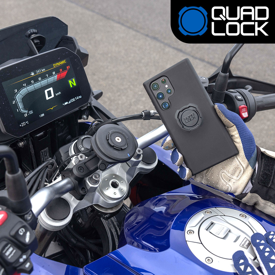 Motorbike Metal U Bolt Mount Kit & Quick Grip XL Holder for Samsung Galaxy Note 20 Ultra (sku 55323)