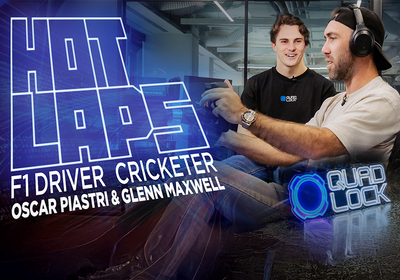 Image de : Oscar Piastri & Glenn Maxwell Go Head-to-Head in Quad Lock Hot Laps