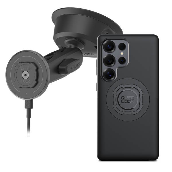 Quad Lock zuignaphouder met Samsung hoes